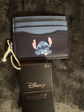 Disney Stitch Cardholder Wallet in Navy and Light Blue
